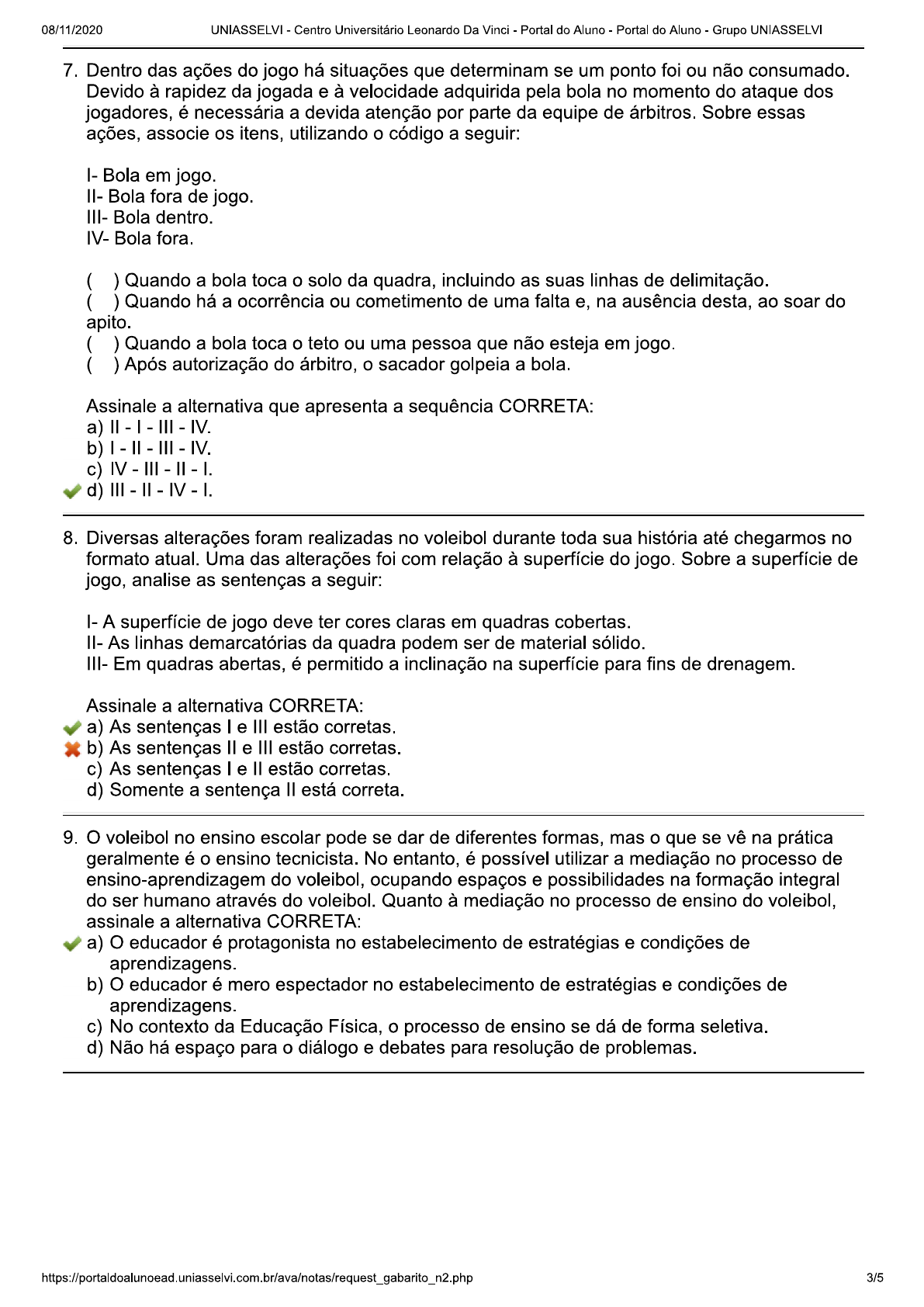 Metodologia Do Ensino De Voleibol Ultima Prova Objetiva Metodologia Do Ensino Do Voleibol