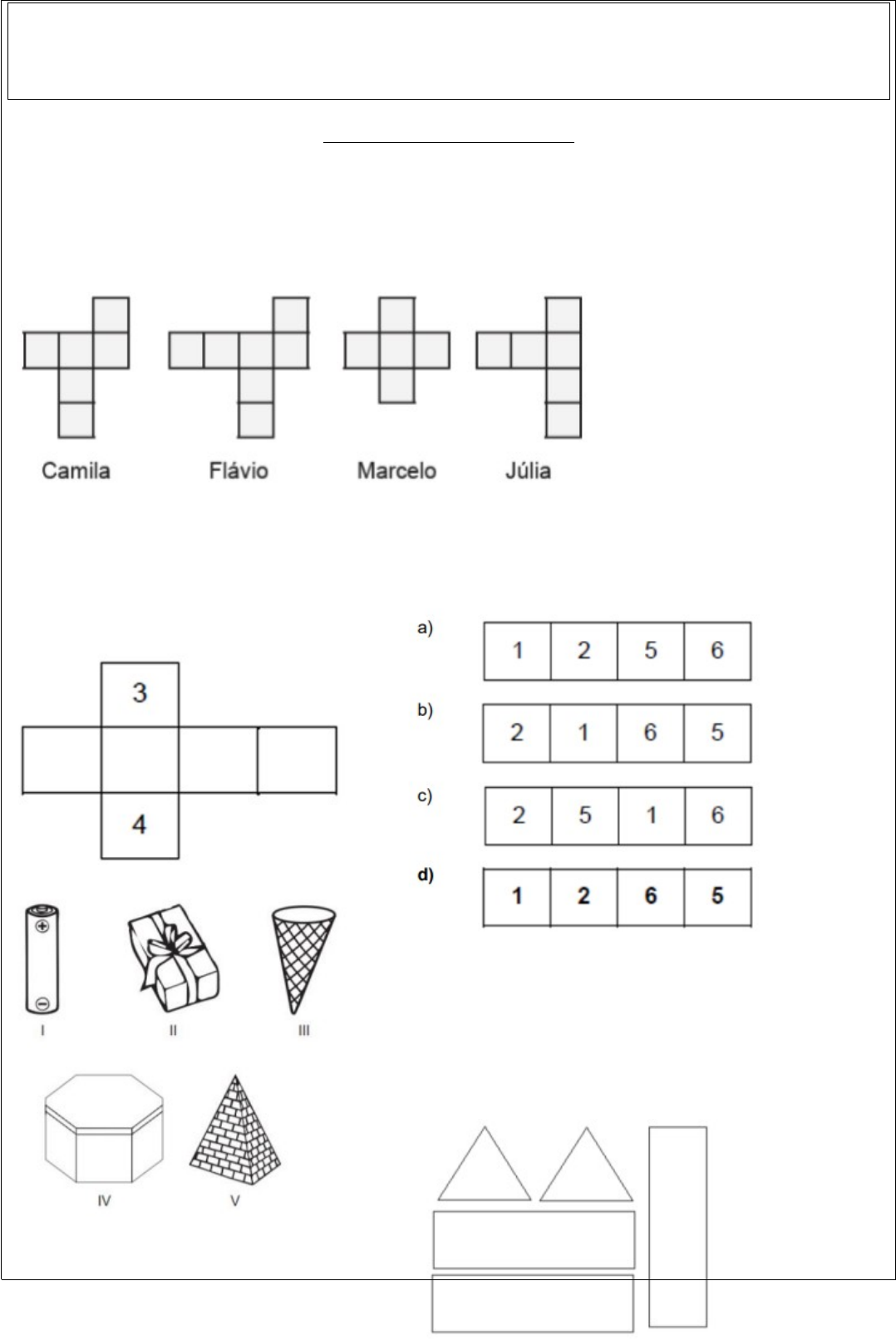 SIMULADO PROVA BRASIL 2011 (MODELO TESTE) - MATEMÁTICA