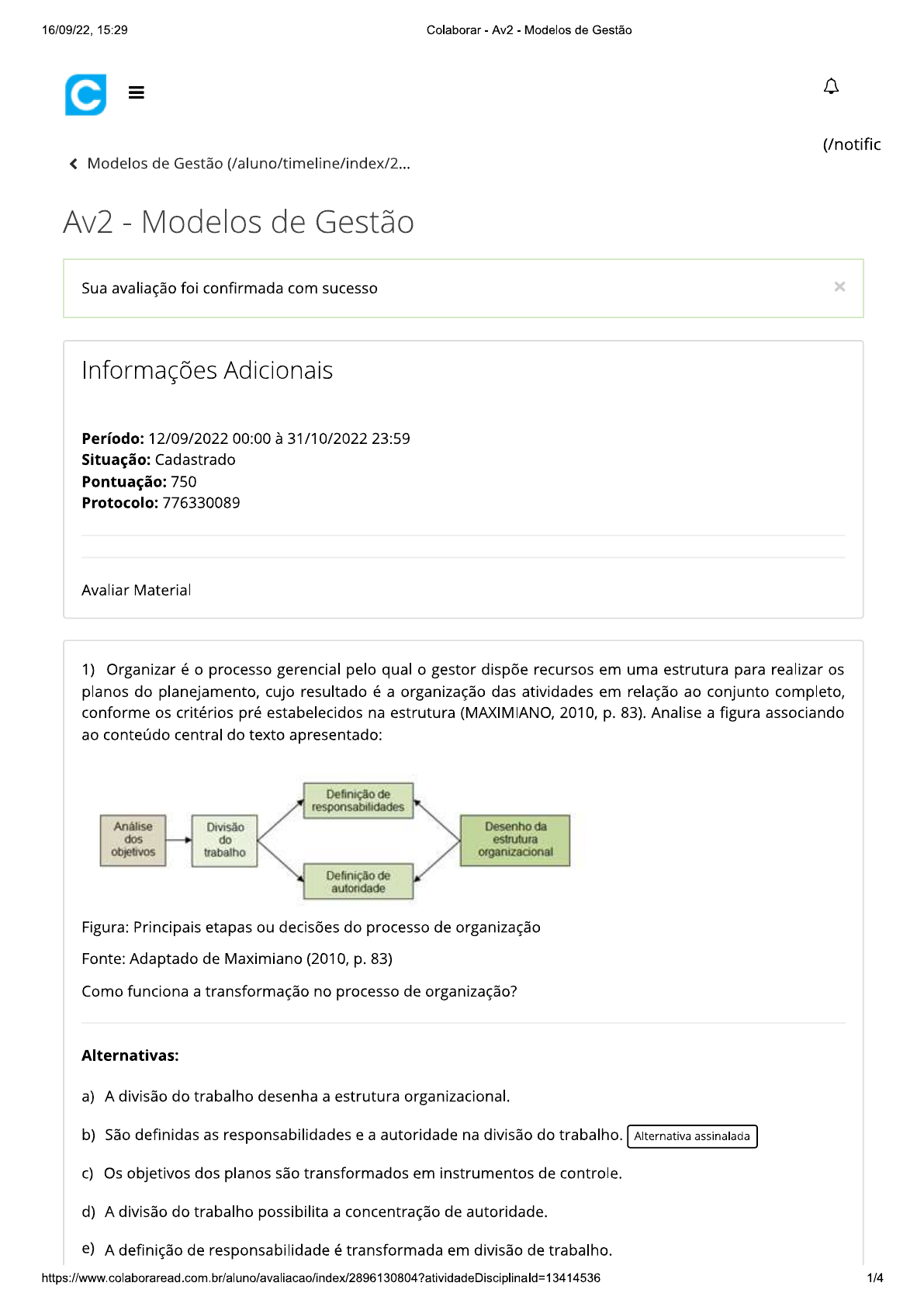 Av2 - Modelos De Gestão - Contabilidade / Ciências Contábeis