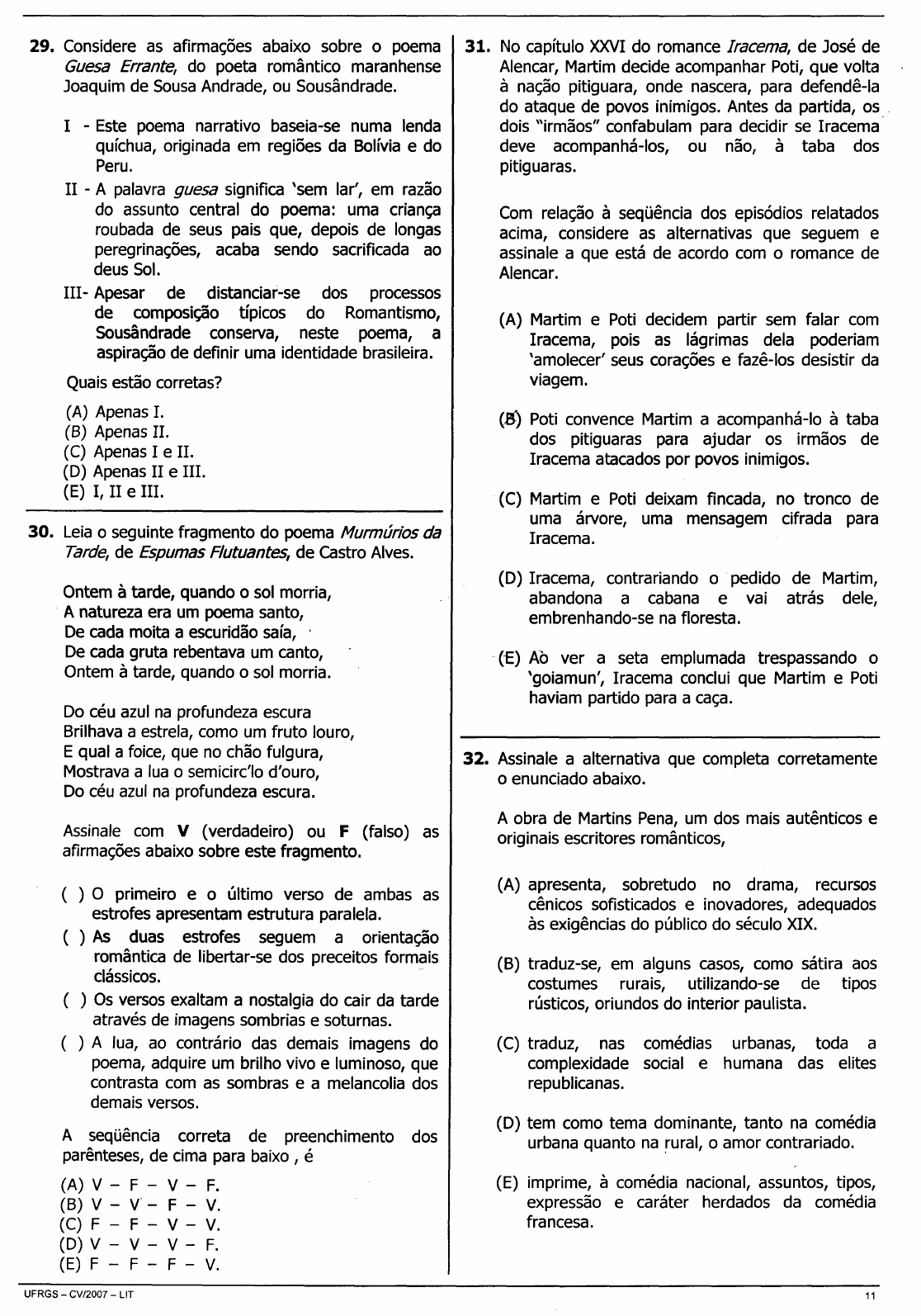Provas Antigas Da Ufrgs - ZULEDU