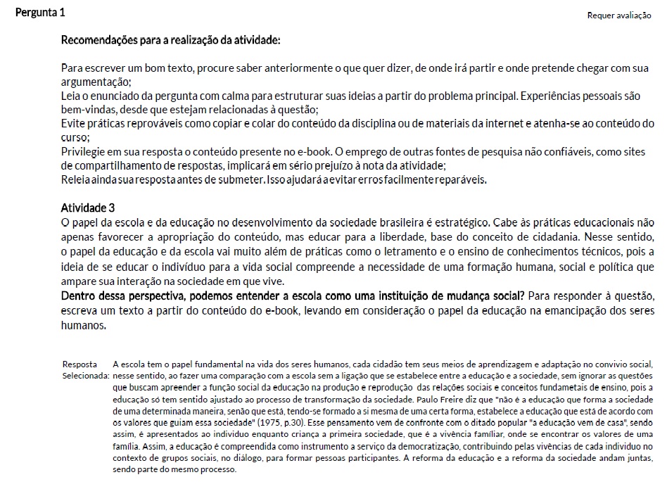 Nesse Texto O Valor Humano E Social Em Evidência é
