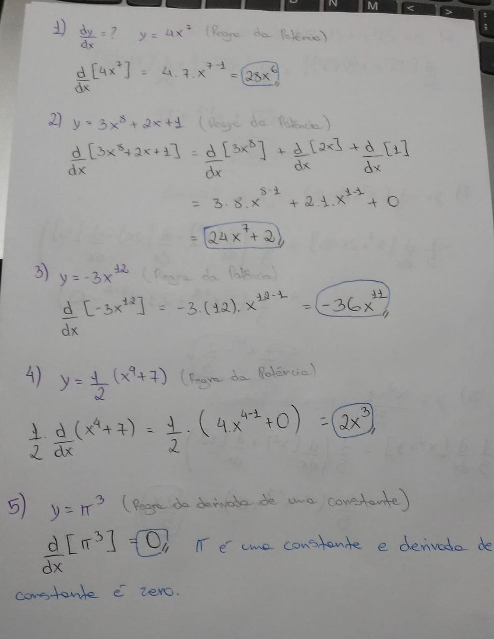 Exerc Cios Resolvidos De Derivada C Lculo I