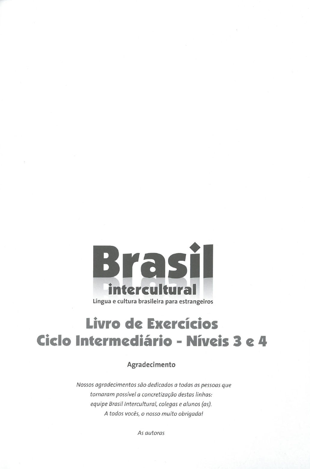 Brasil Intercultural Libro De Ejercicios Ciclo Intermedio 3 Y 4