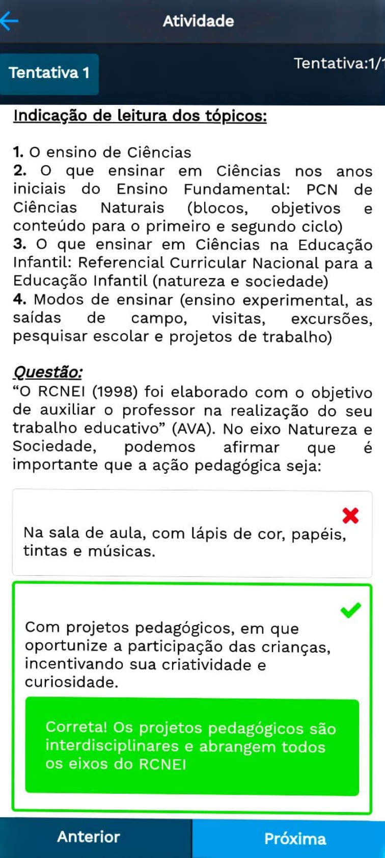 A abordagem dos diferentes eixos nas turmas de 4 e 5 anos