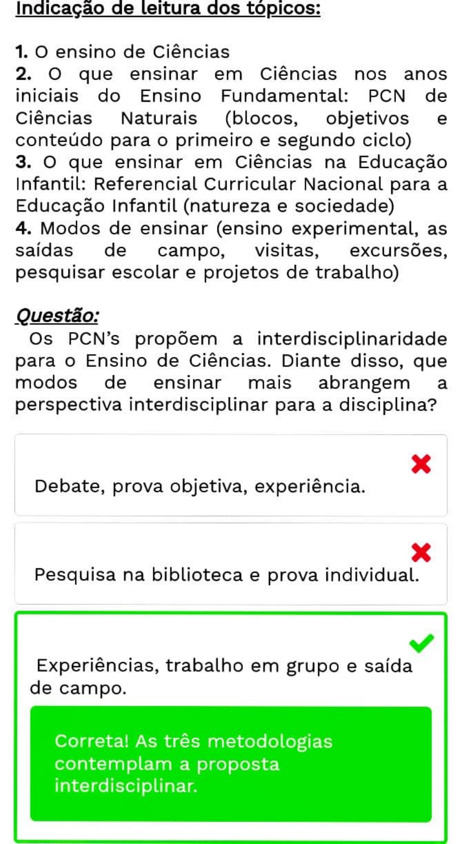 AVALIAÇÃO DE CIÊNCIAS: : 4º ANO DO ENSINO FUNDAMENTAL 1 - II CICLO