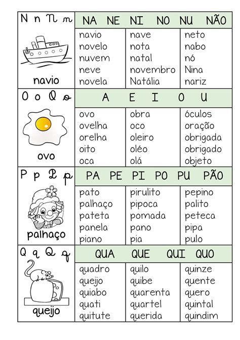 Fichas de leitura com sílabas simples - Para baixar e Imprimir