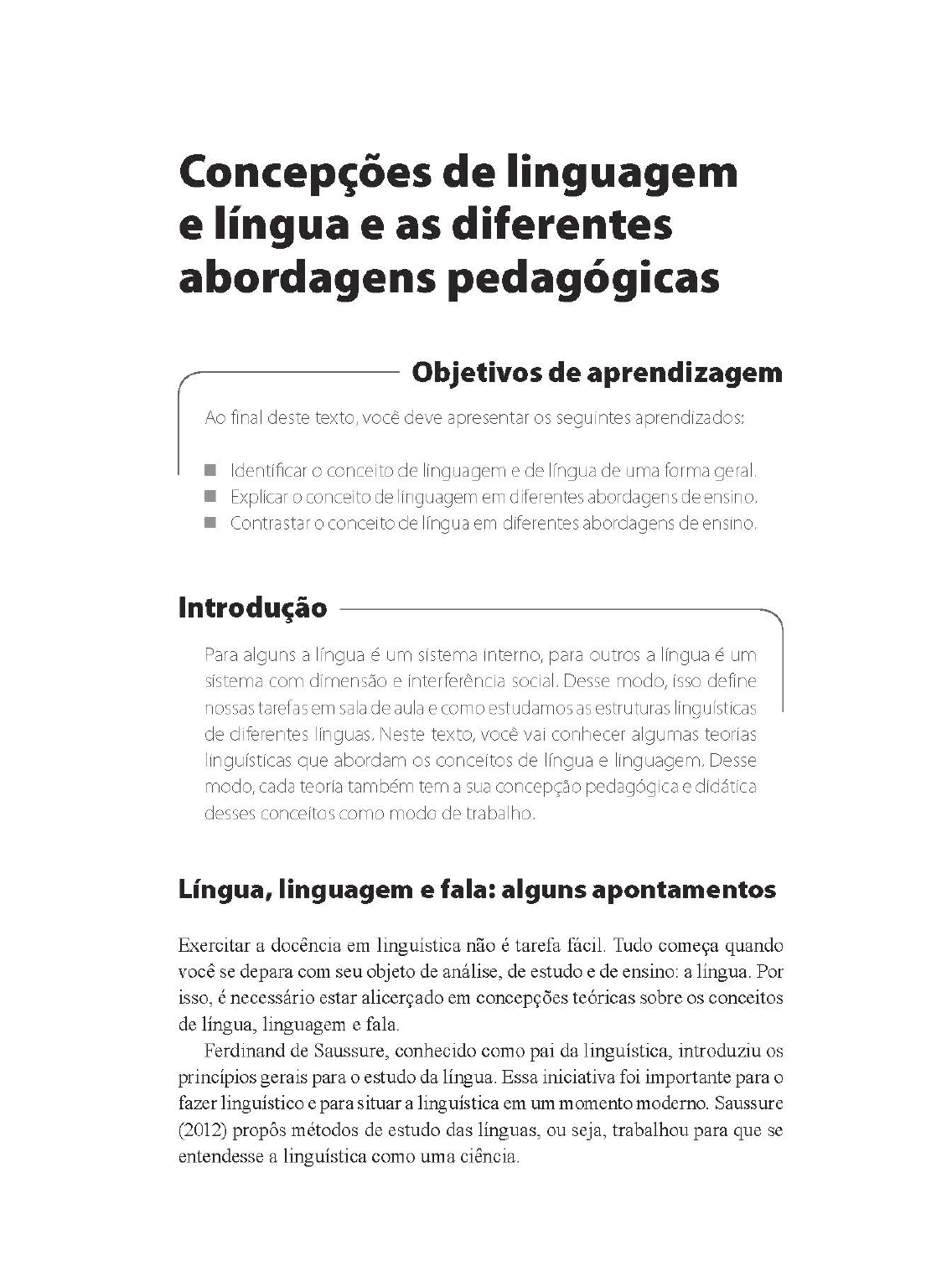 Concepções de Linguagem e Língua