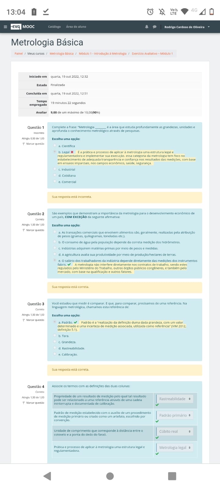 Metrologia Básica Módulo 1 Escola Virtual Gov - Metrologia Industrial