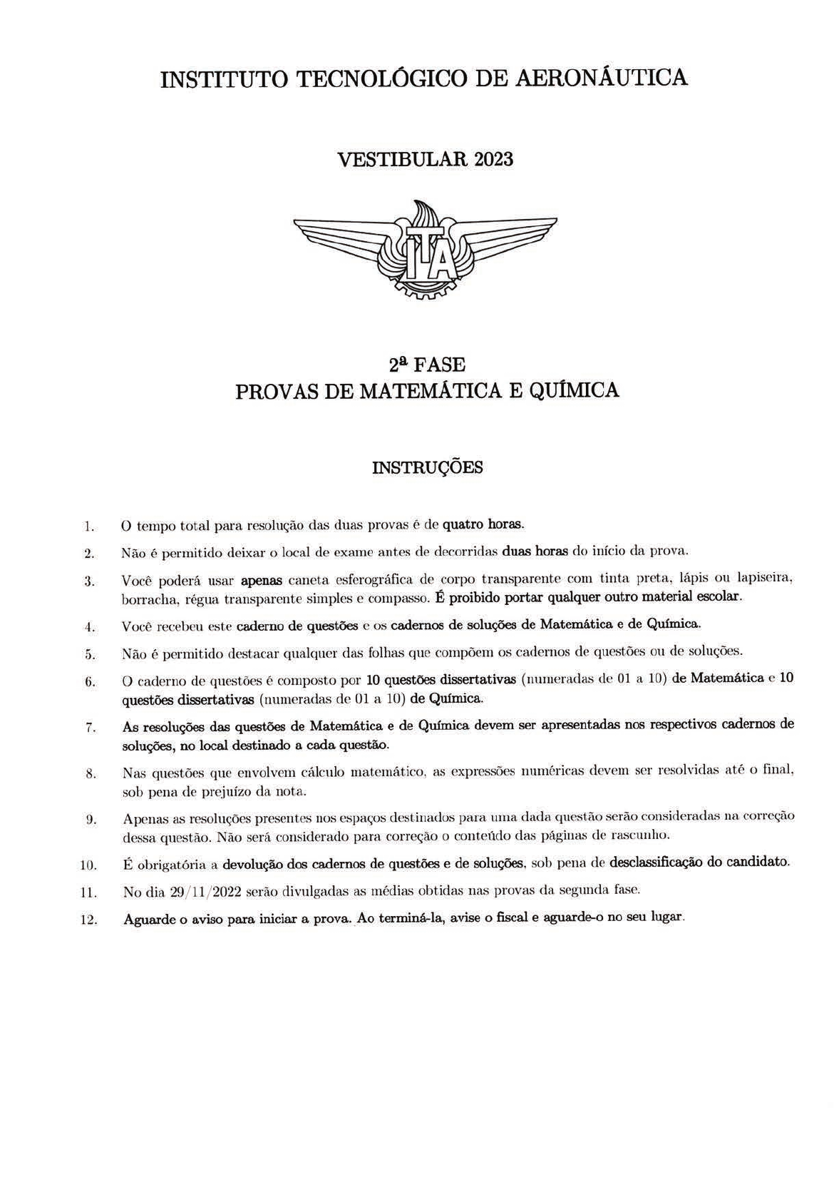 Ita Vestibular Fase Dia Vestibular