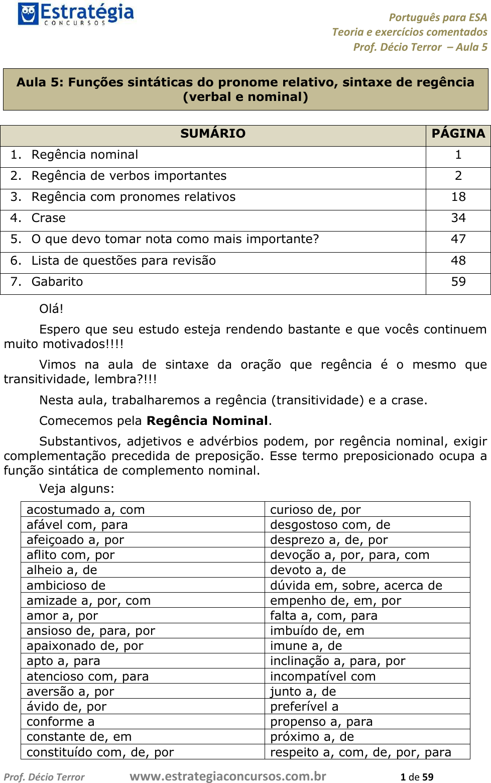 Concurso Transpetro: aula de Português  Concordância verbal: de A a Z 