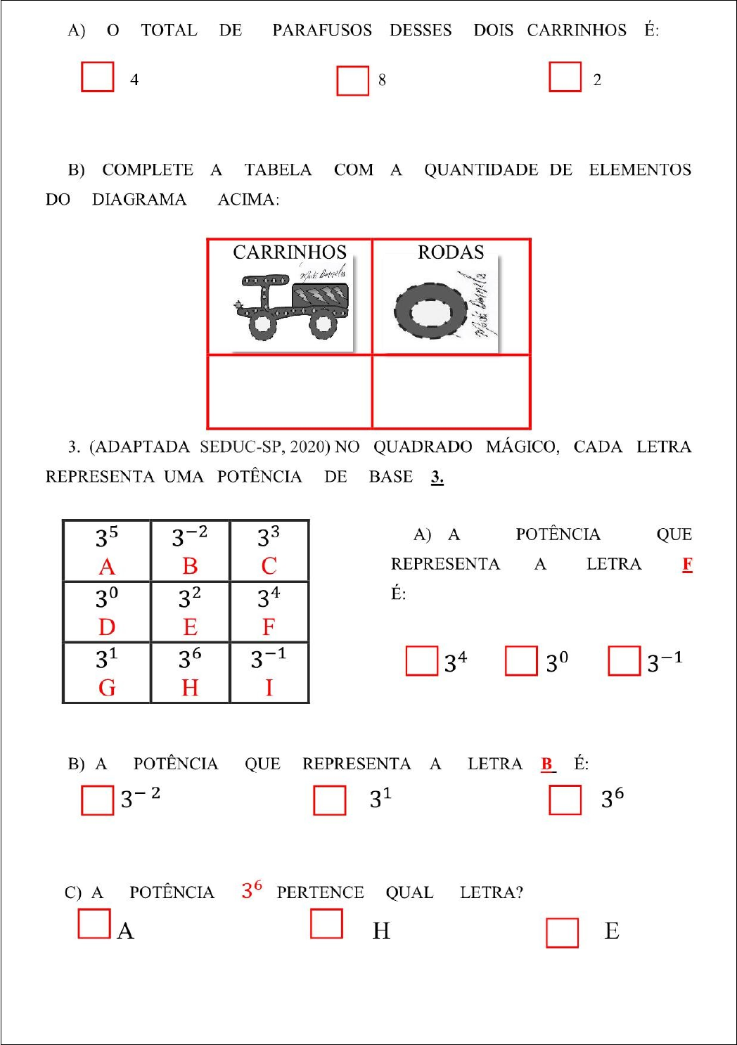 Matemática - Atividades 6º ao 9º ano | Azup