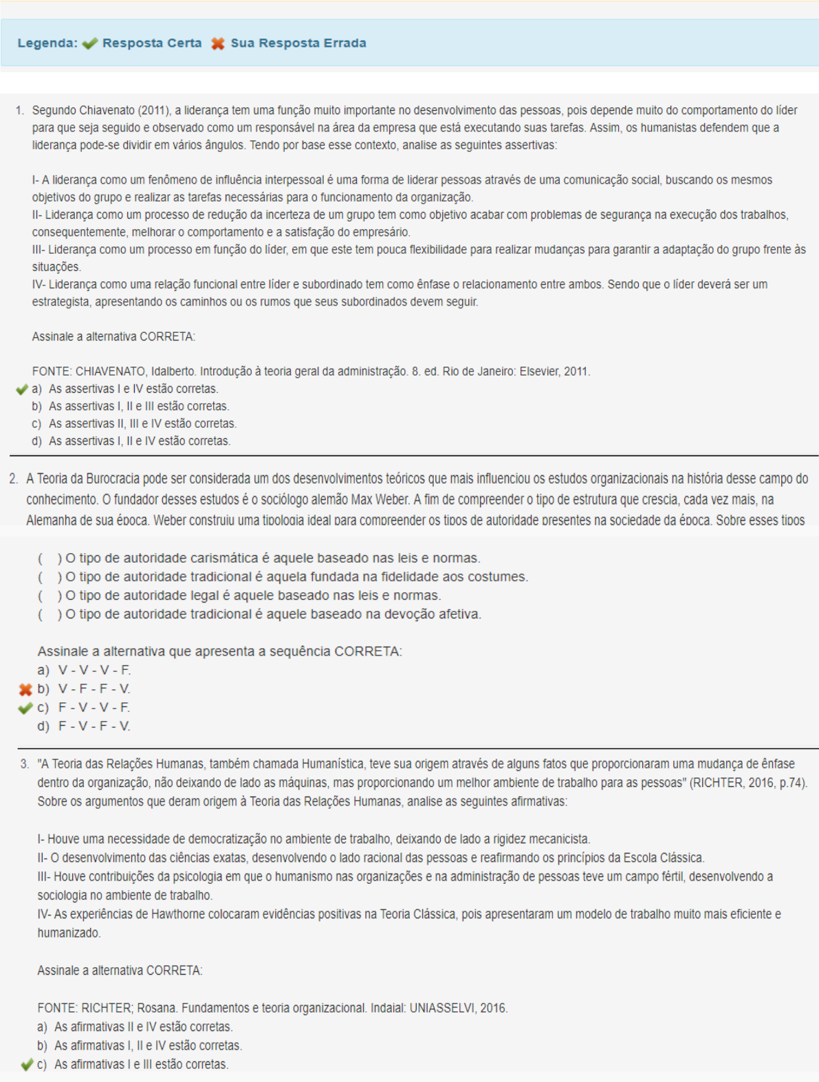 Prova Discursiva Fundamentos E Teoria Organizacional Uniasselvi