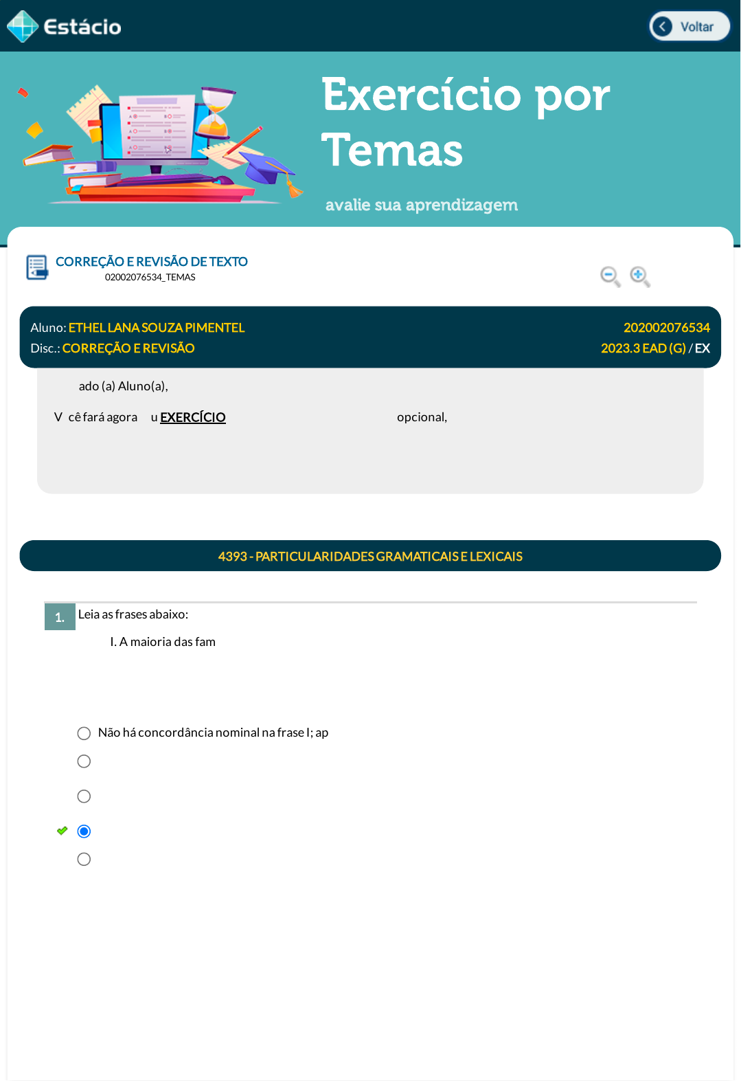 Exercícios - Particularidades Léxicas e Gramaticais