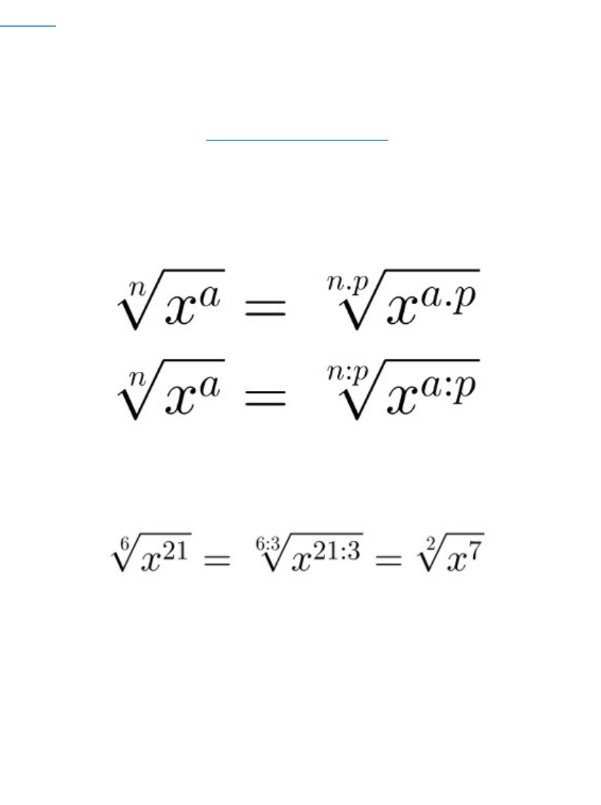 SIMPLIFICAÇÃO DE UM RADICAL 