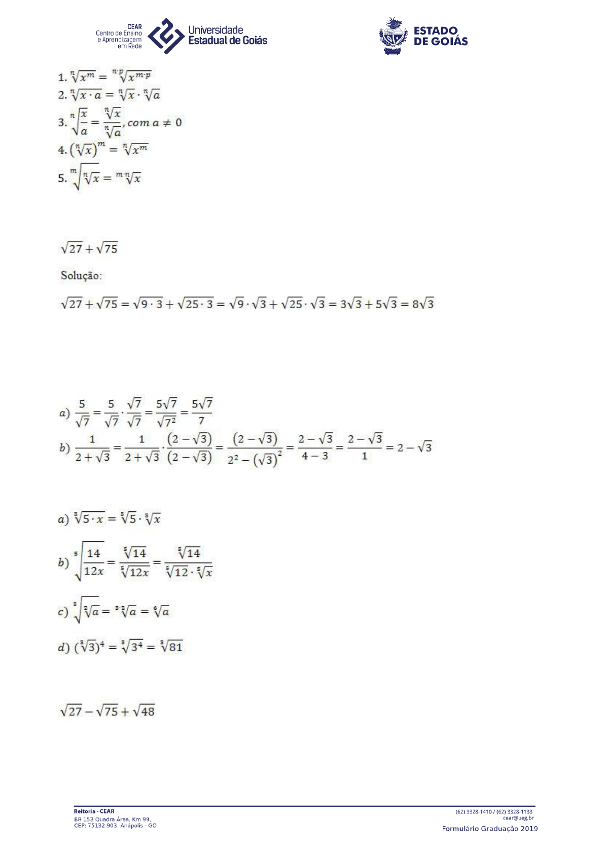 Simplificação de radicais - Matemática - InfoEscola