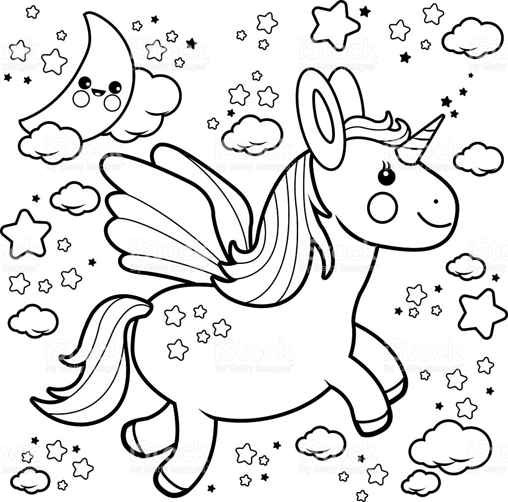 Desenhos de Unicornio para colorir imprimir e pintar - Desenhos