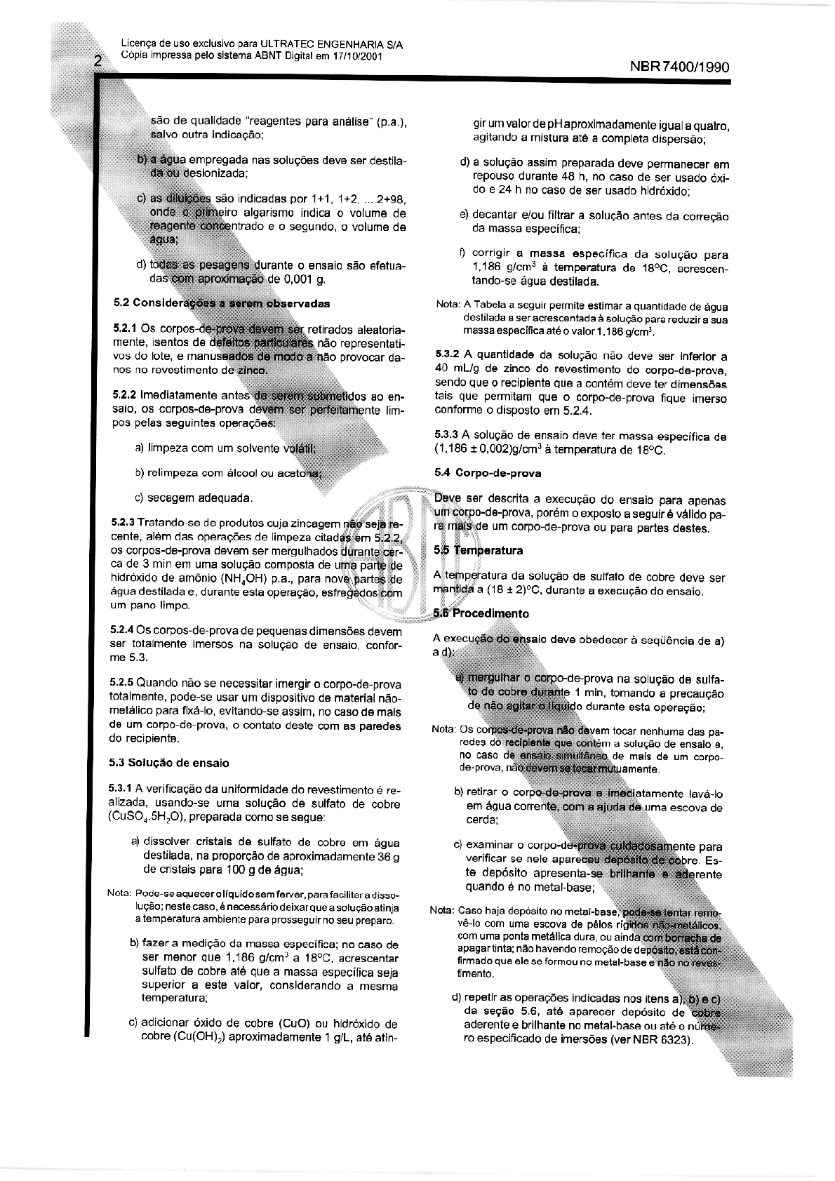 NBR 7400 (MB25 IV) - [nbr] - Normas