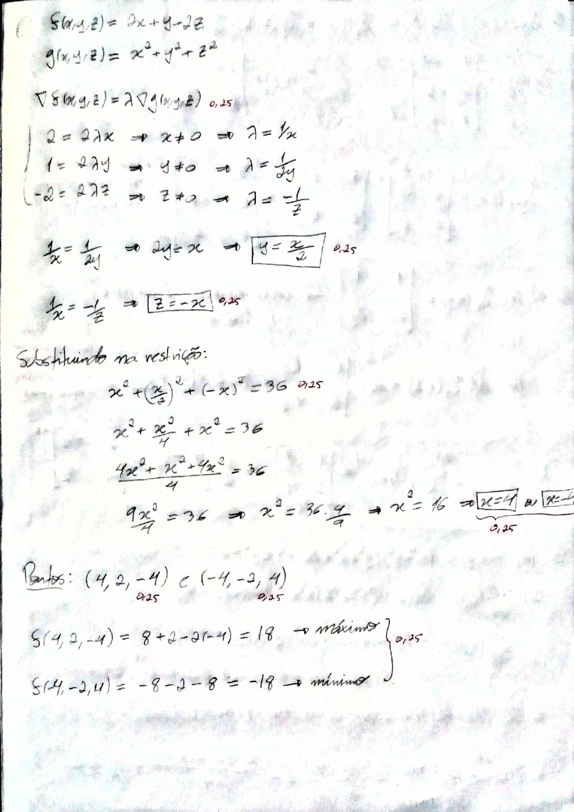 Gabarito Vr P2 Calculo 2b 2019 1 Pedro Roberto Turma C Cálculo Ii