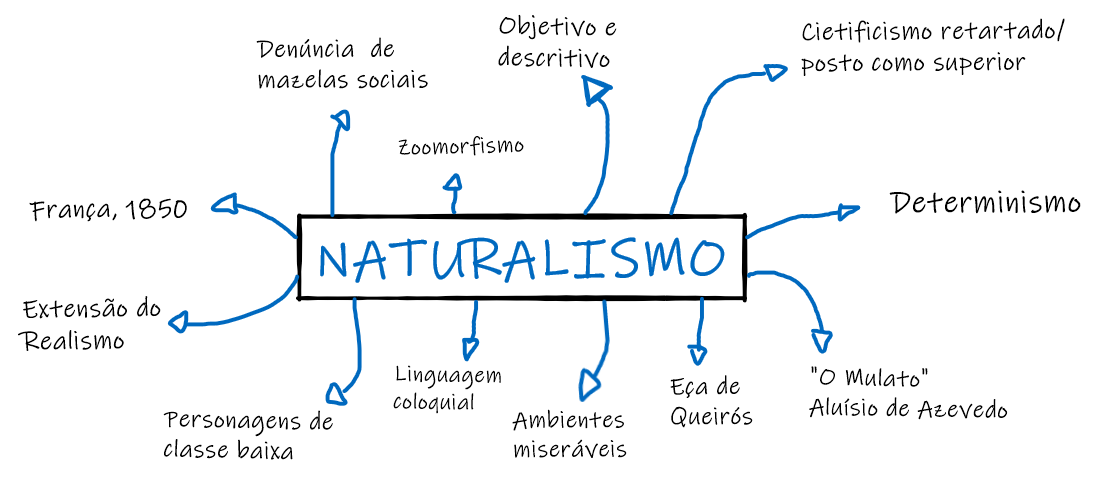 Mapa Mental - Naturalismo - Literatura