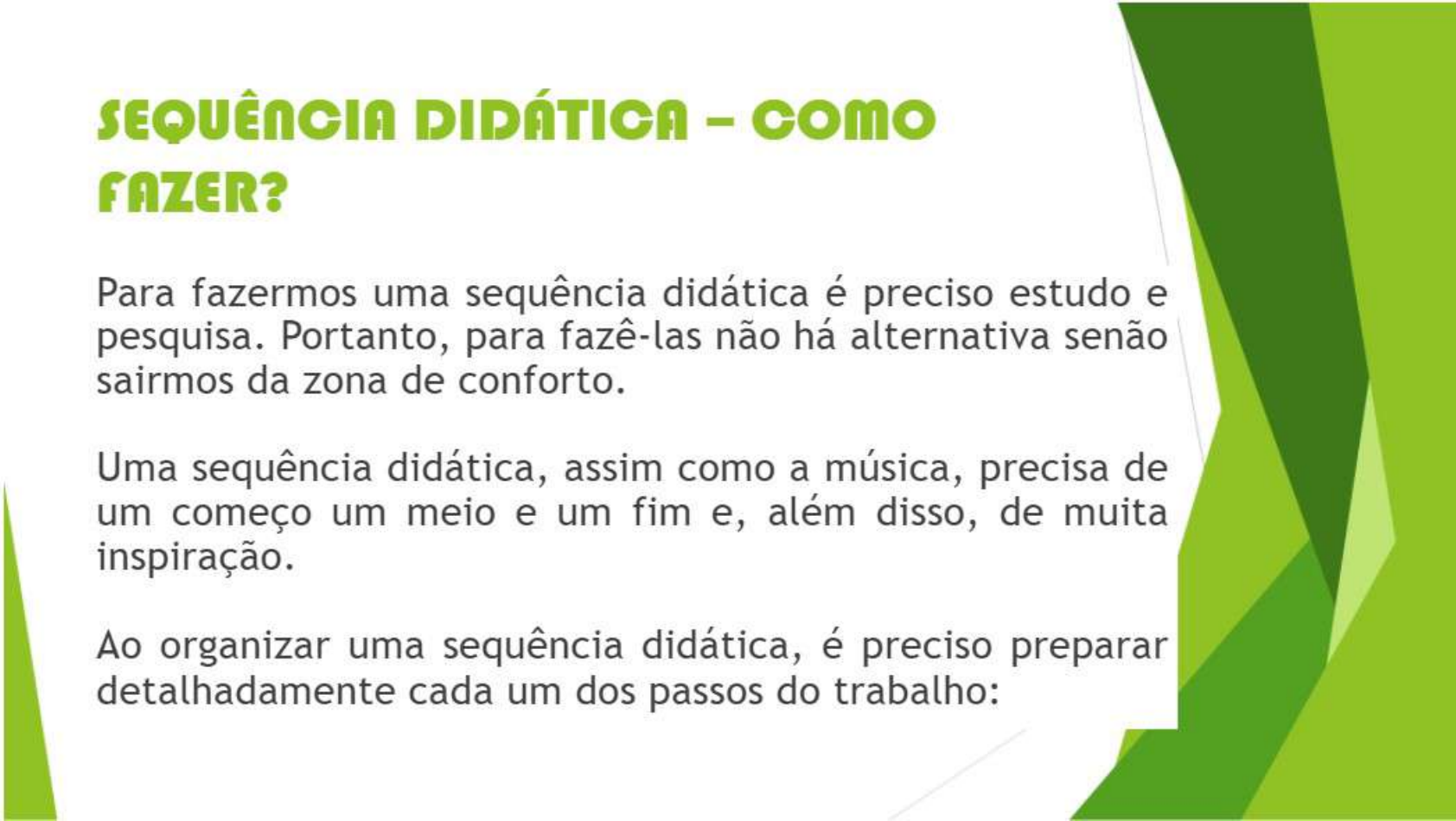 [SLIDES] Sequência Didáttica na Educação Infantil - Didática