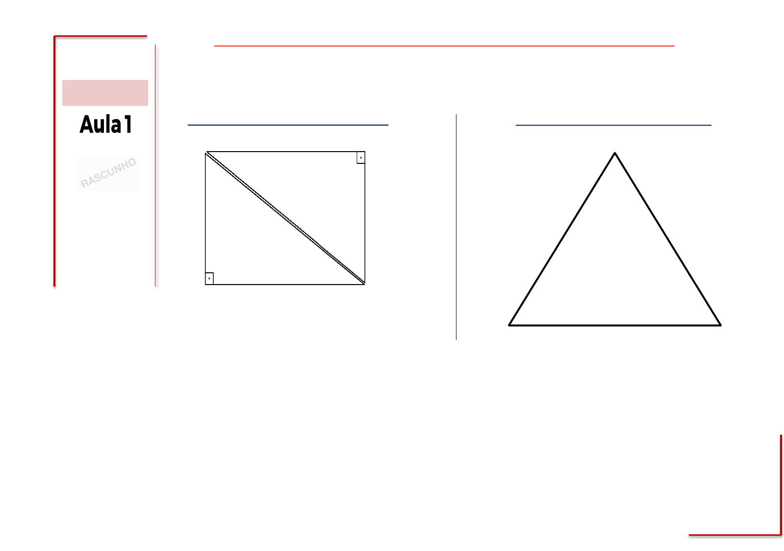 2 Macete: triângulo retângulo 30 e 60 graus 