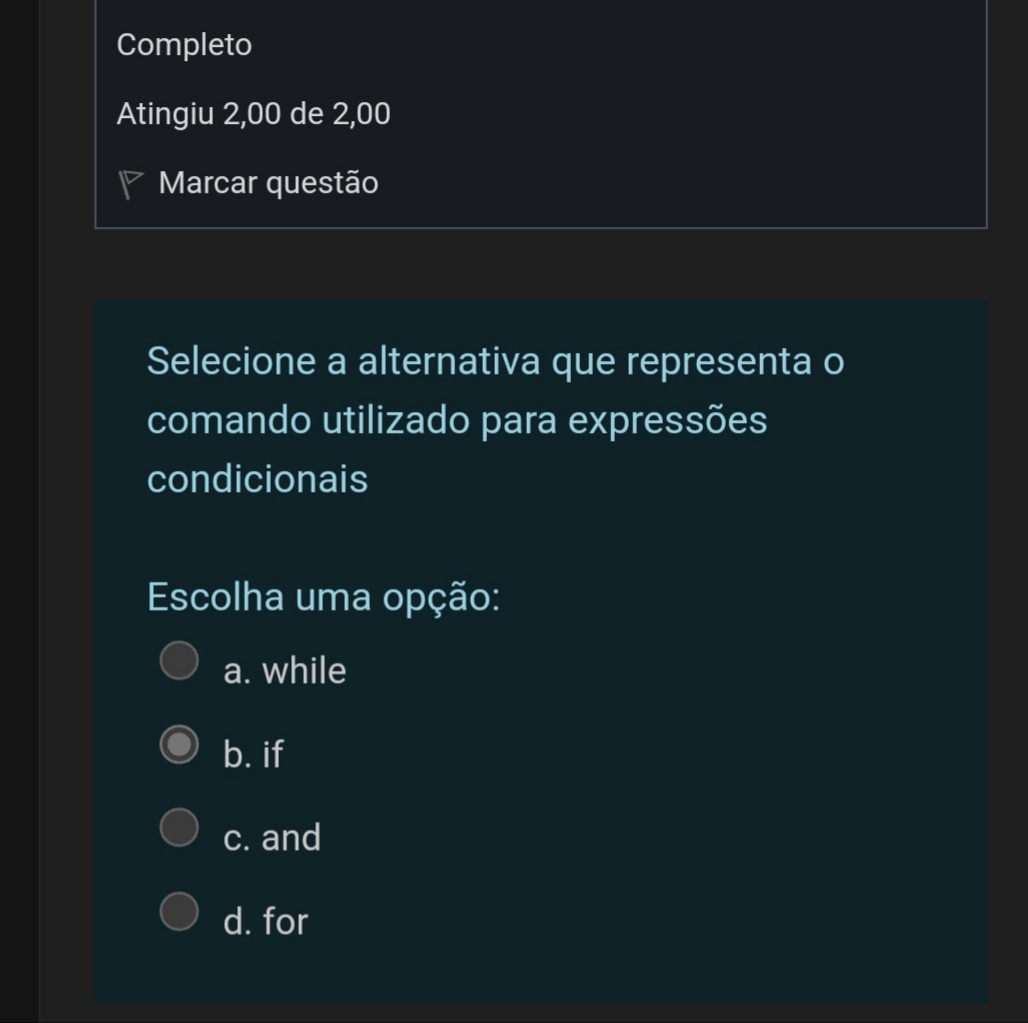 Prova Algoritmo E Programação - Algoritmos E Programação