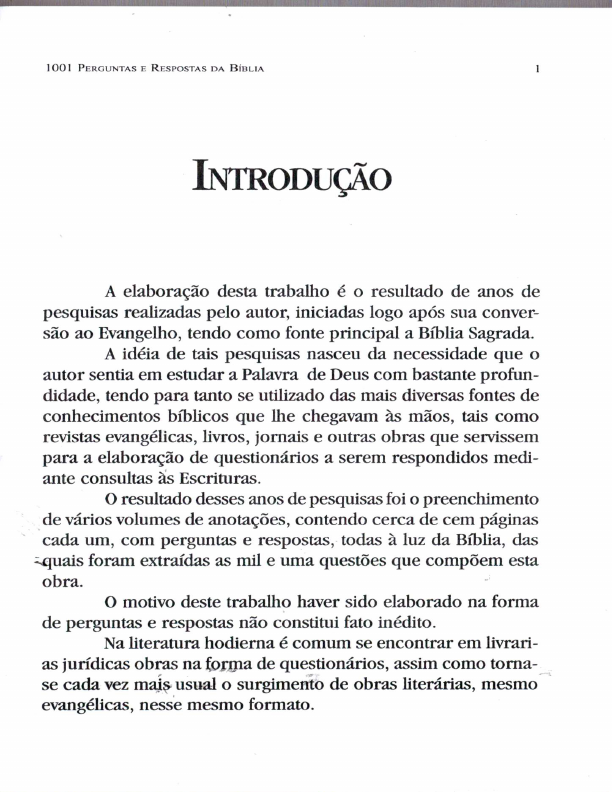 1001 Perguntas Bíblicas Com Respostas, PDF, Bíblia