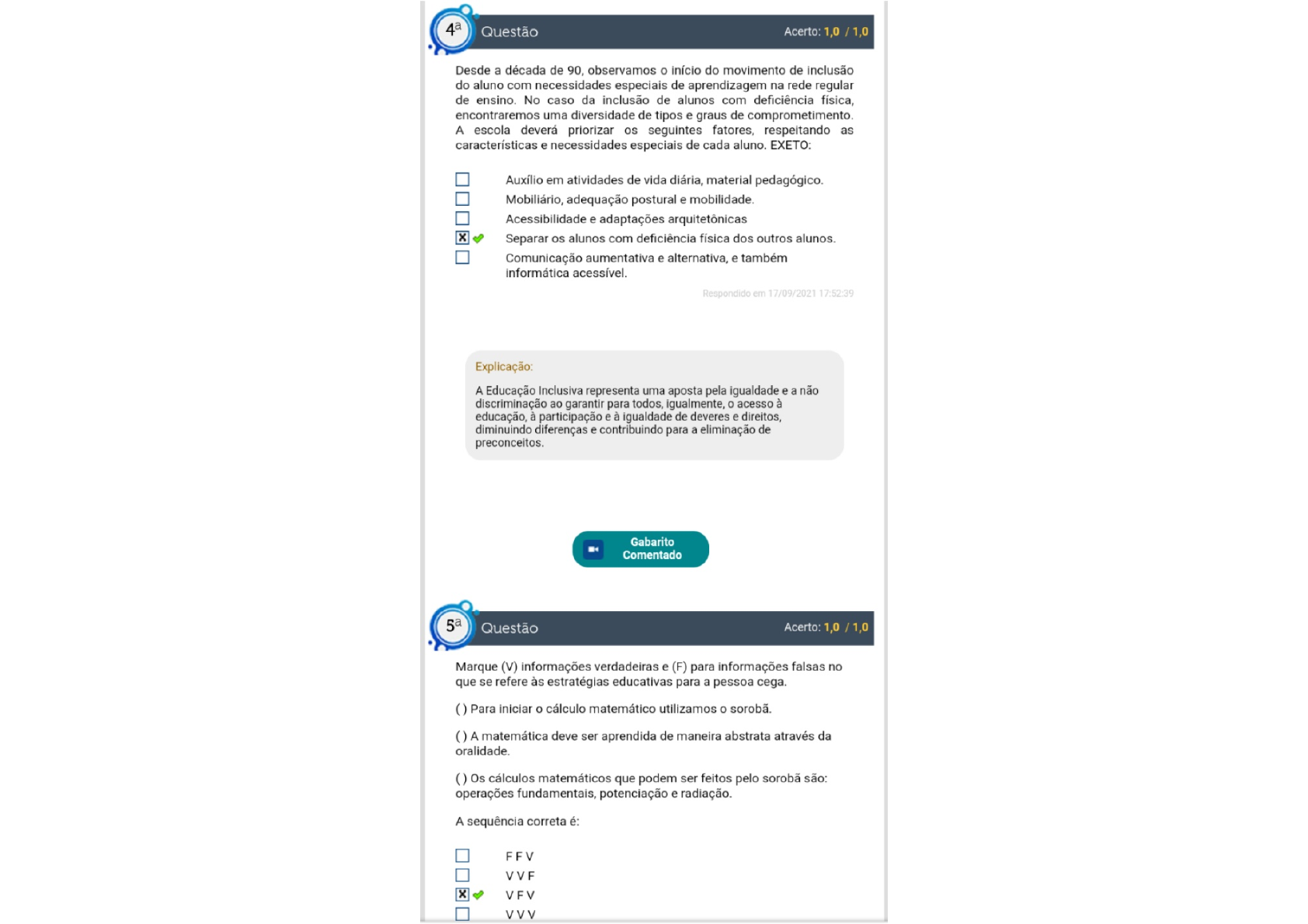 Simulado Educação Especial - Educação Especial