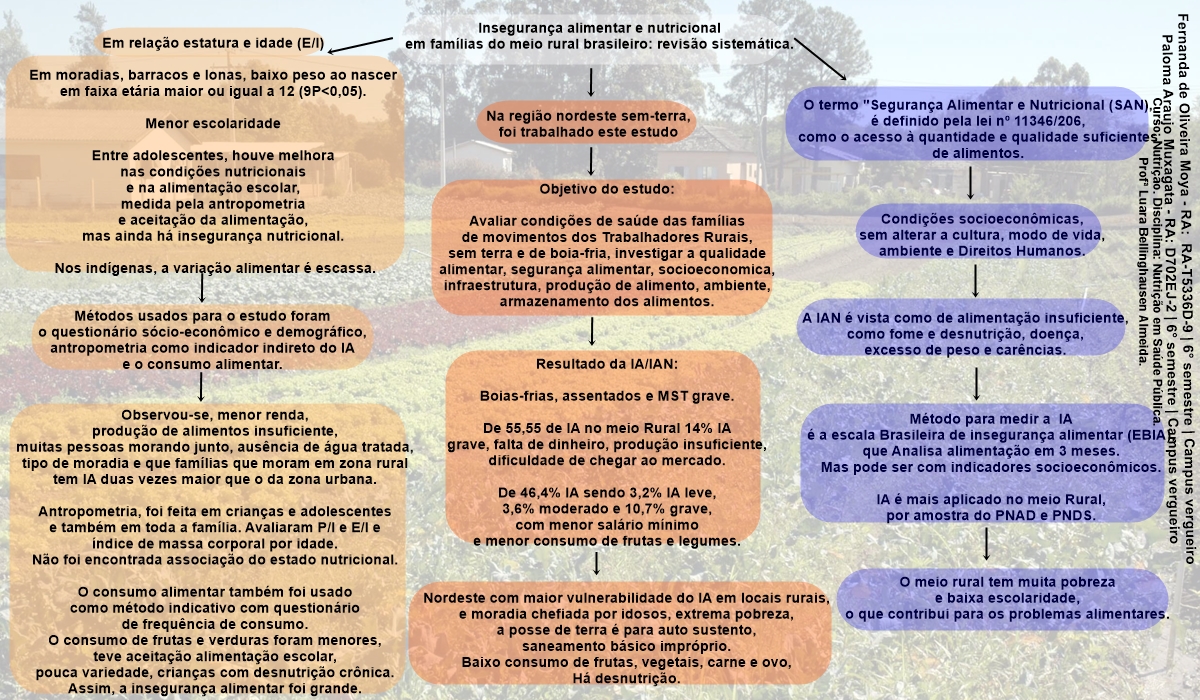 Mapa Mental Insegurança Alimentar - Nutrição em Saúde Pública