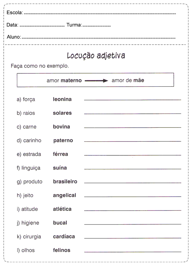 Atividades-de-português-quinto-ano-locucao-adjetivo - Didática