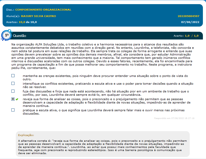 Na organização ALFA Soluções Ltda, o trabalho coletivo e a harmonia ...
