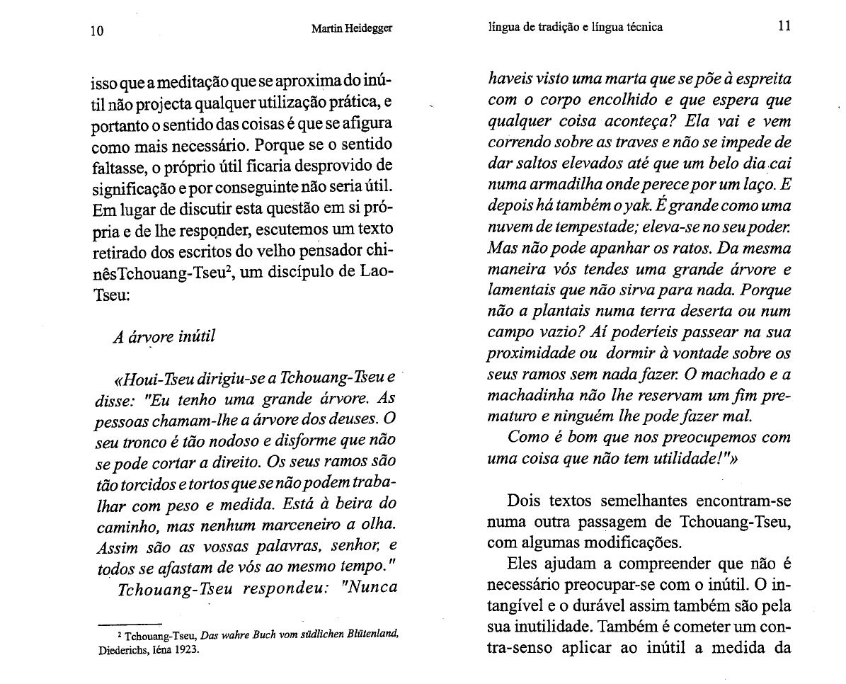 PDF) HEIDEGGER Martin Lingua de traducao e Lingua Tecnica