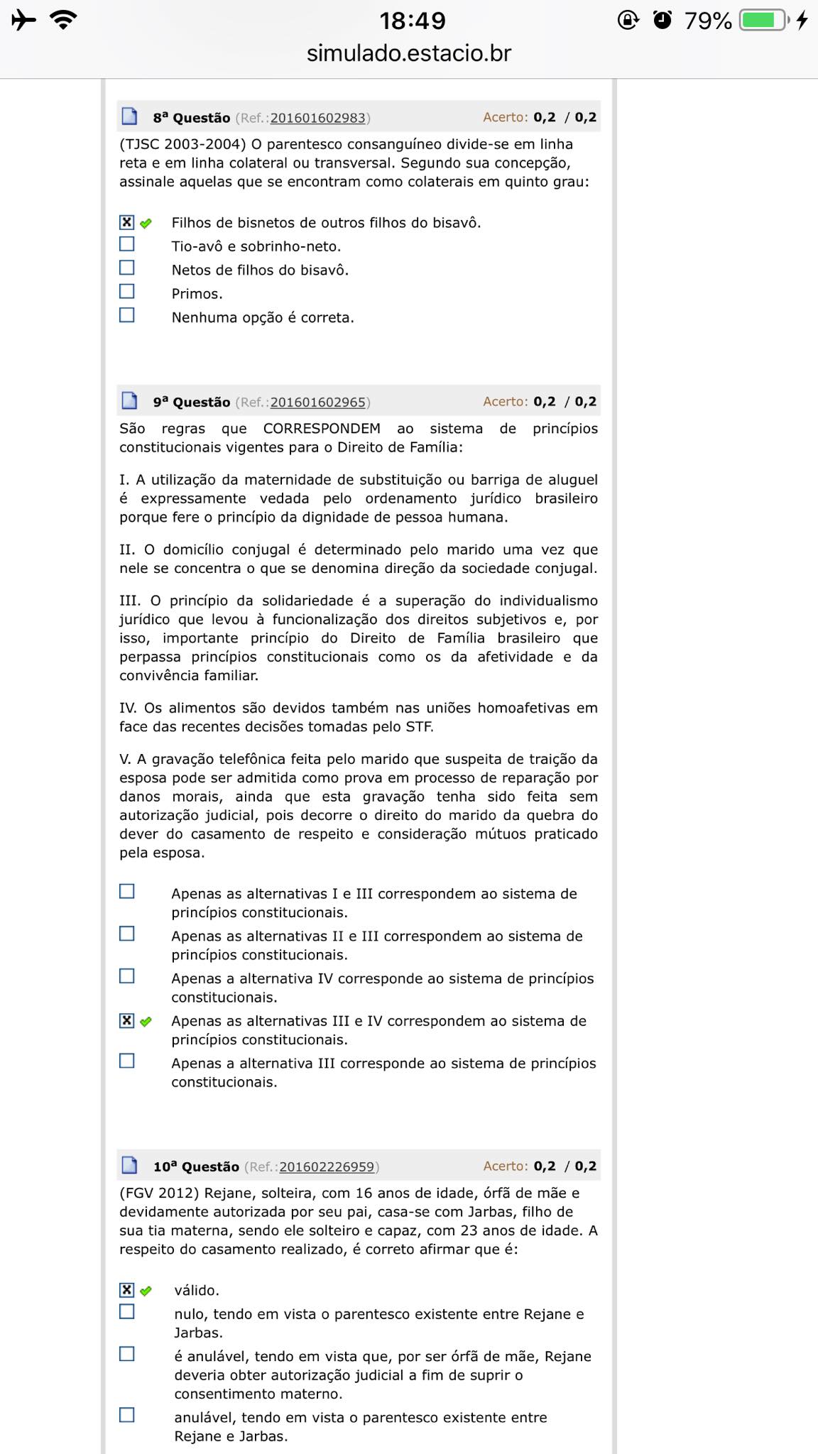 Avaliando Aprendizado De Direito Civil V Direito Civil V