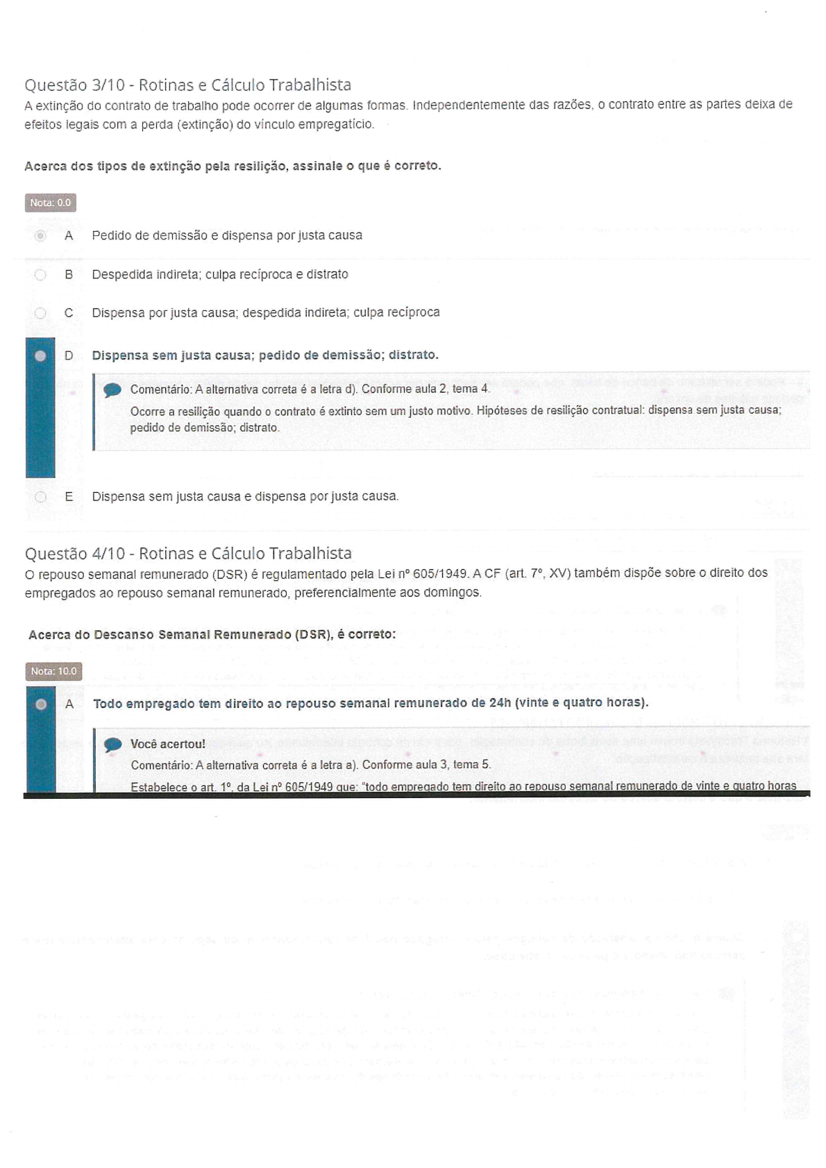 ROTINAS E CÁLCULO TRABALHISTA - Rotinas E Cálculo Trabalhista