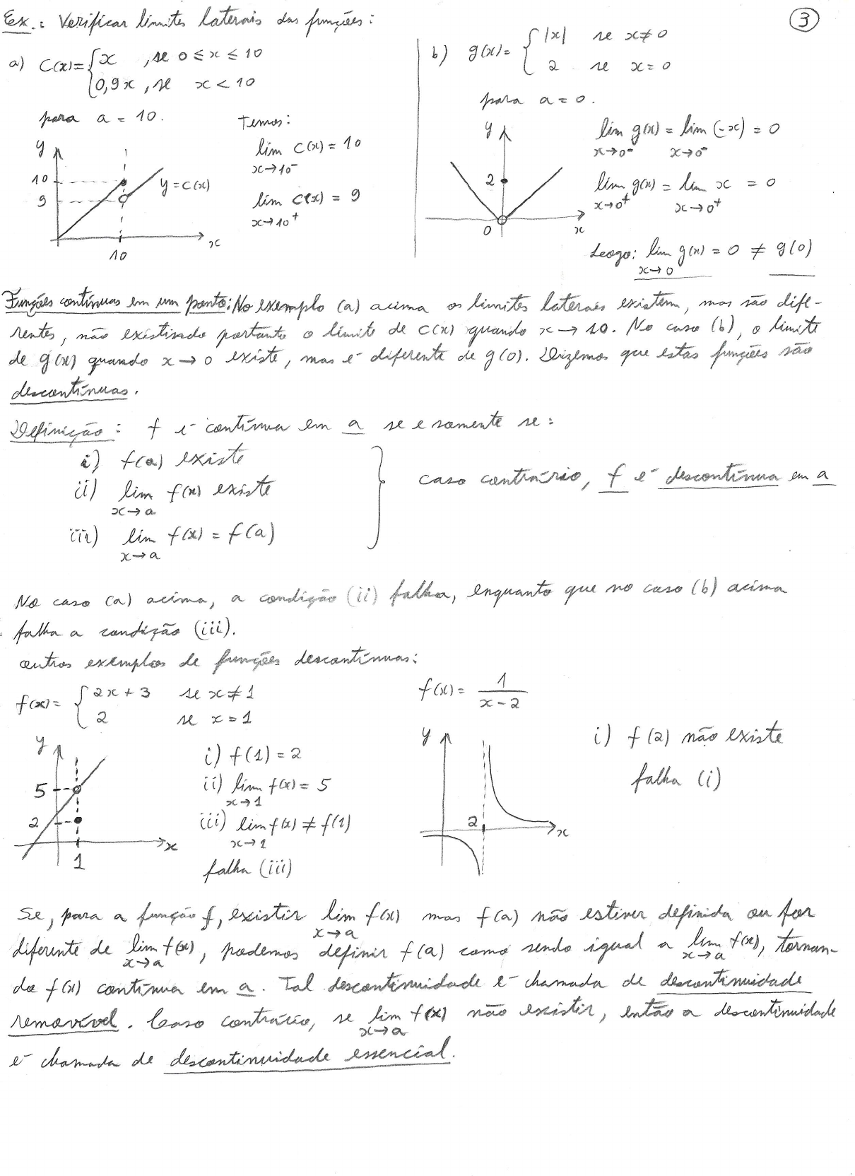 Exercicios Limites De Funcoes Matemática 4794