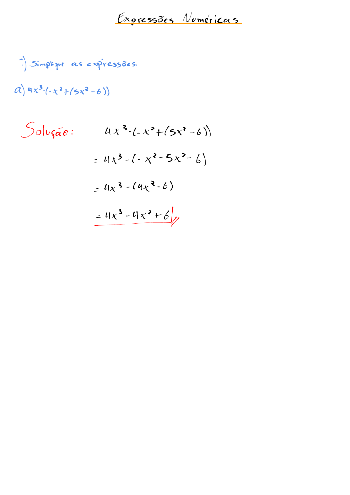 Quiz sobre simplificação de expressões algébricas - Teste de matemática  online - Solumaths