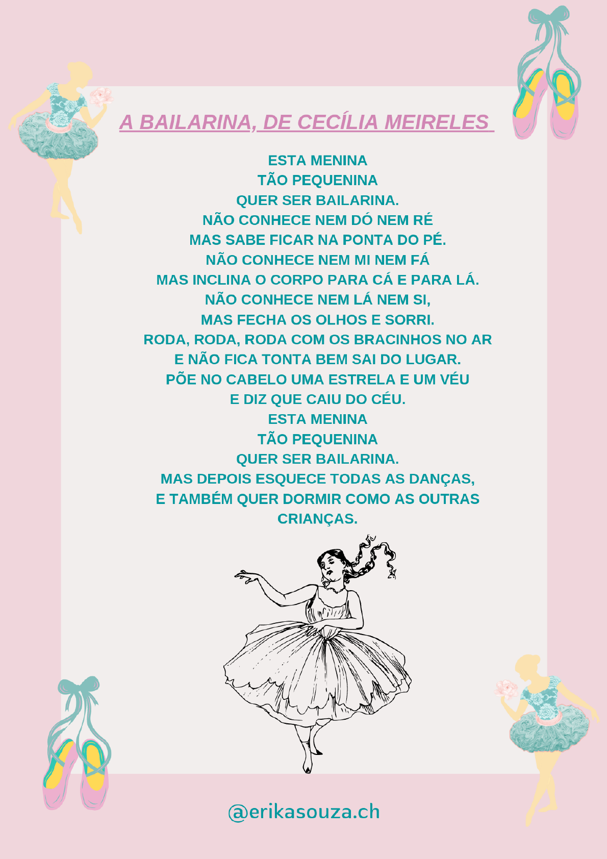 Bailarina, De Cecília Meireles - Educação Infantil I