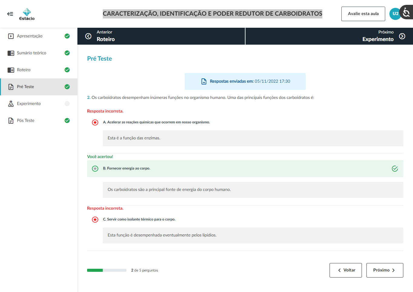 2 PRÉ TESTE CARACTERIZAÇÃO, IDENTIFICAÇÃO E PODER REDUTOR DE ...