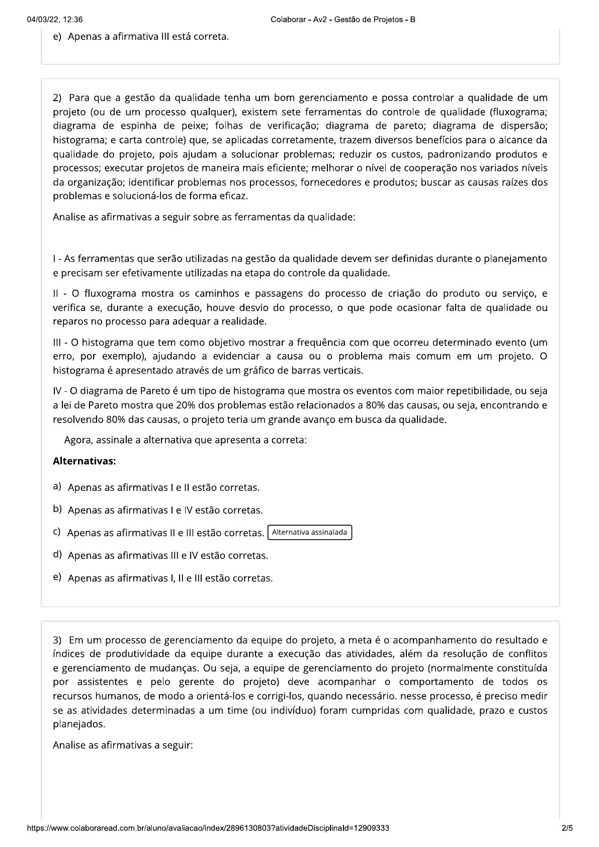 Av2 - Gestão De Projetos - B - Gestao De Projetos L