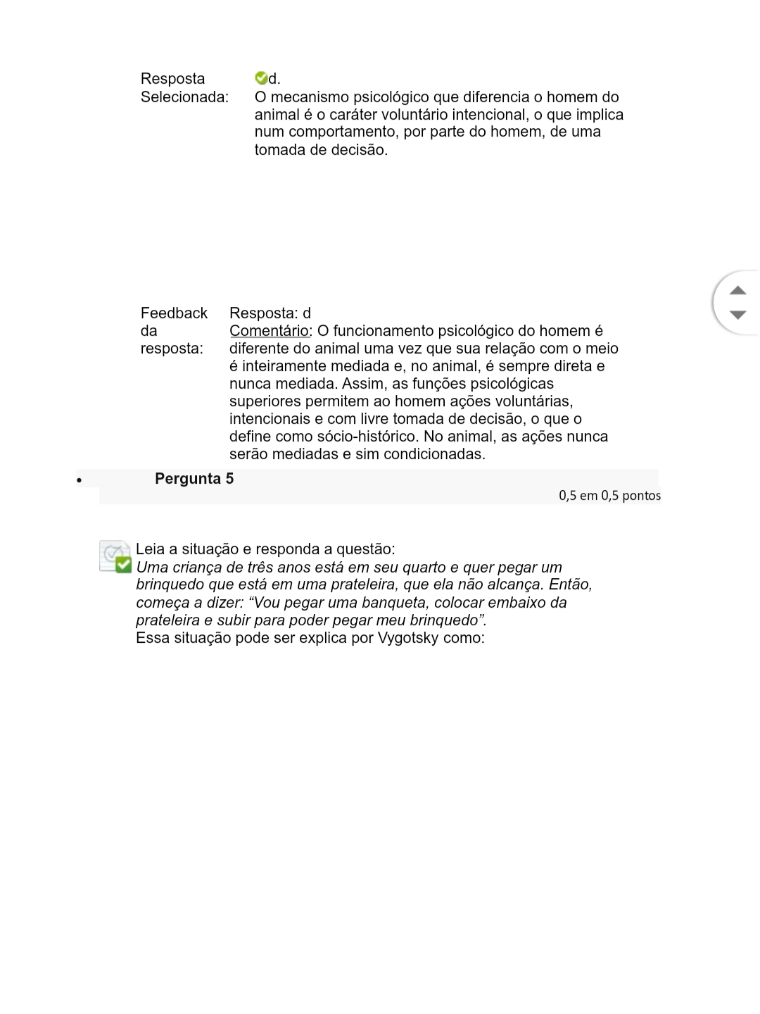 Psicologia Sóciointeracionista Questionário Unidade 1 - Psicologia ...