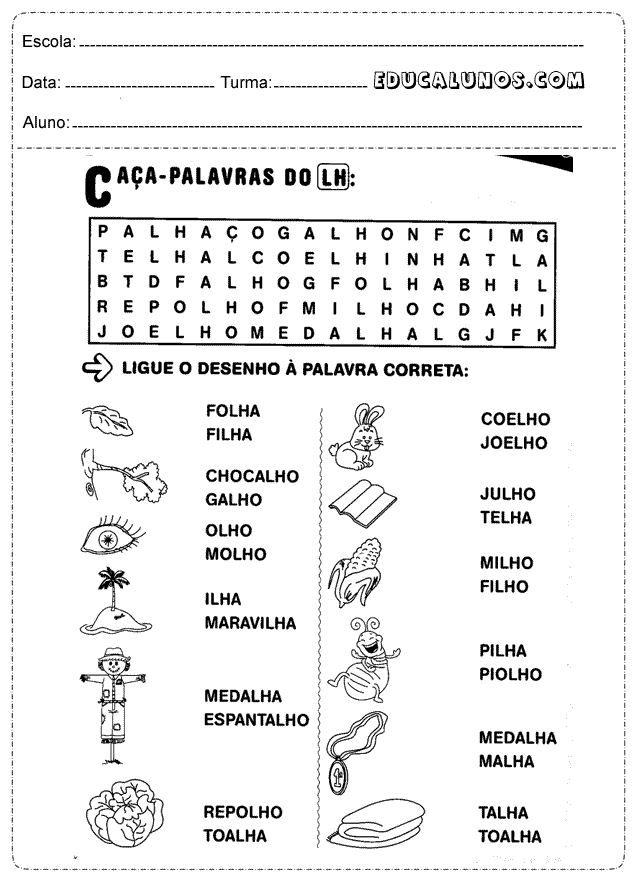 exerccios de portugues - Português