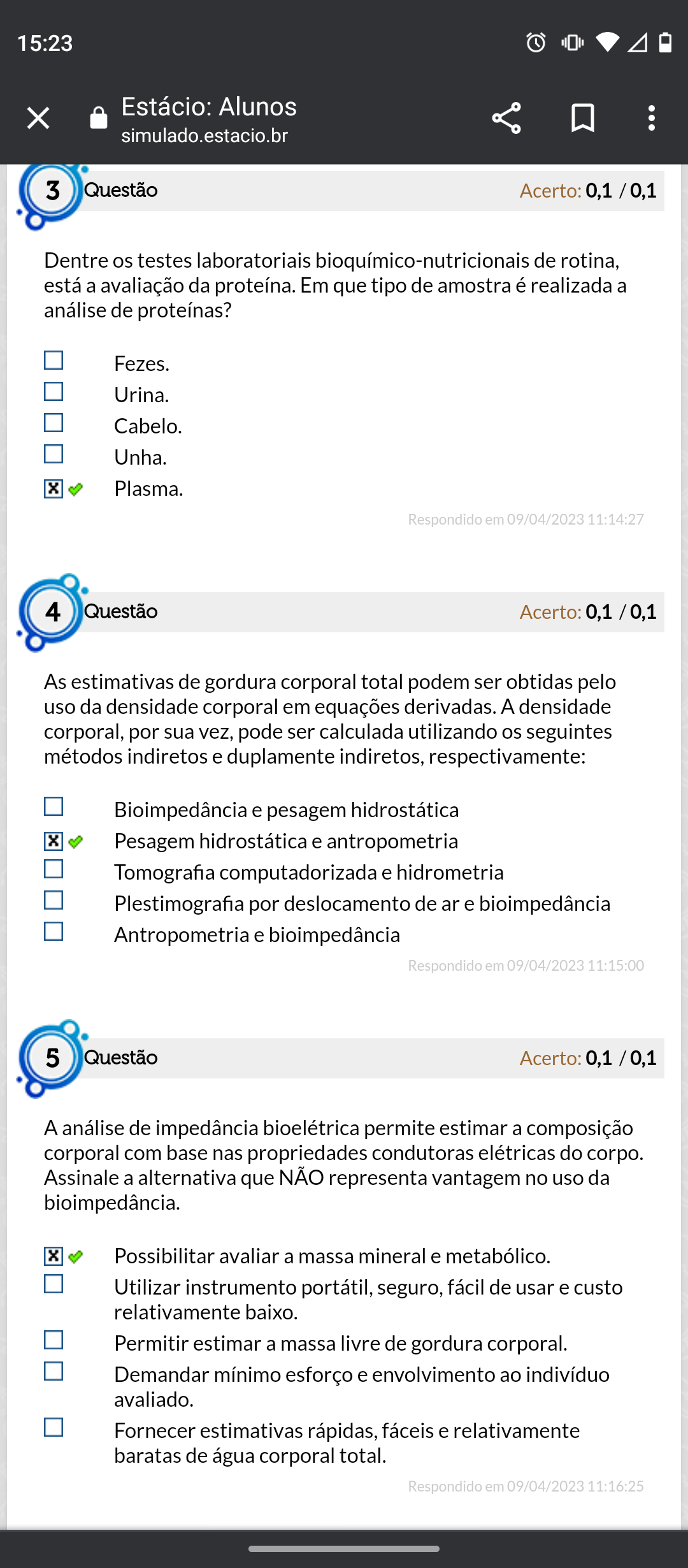 SOLUTION: Resumo de Avaliação do Estado Nutricional - Studypool