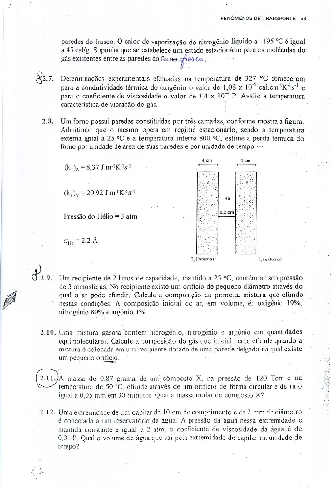 Caderno De Exercícios - FQ III - Físico-química III