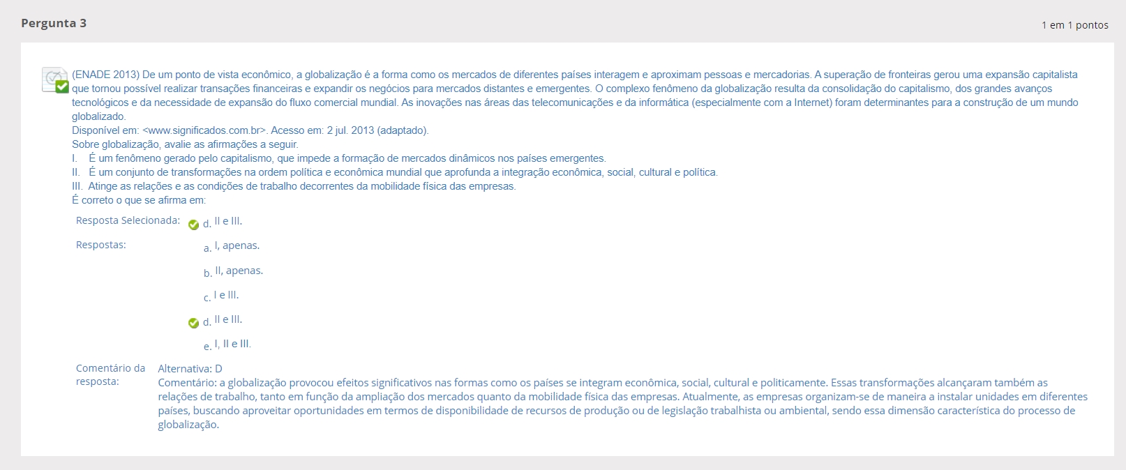 De Um Exemplo De Um Aspecto Econômico Da Globalização