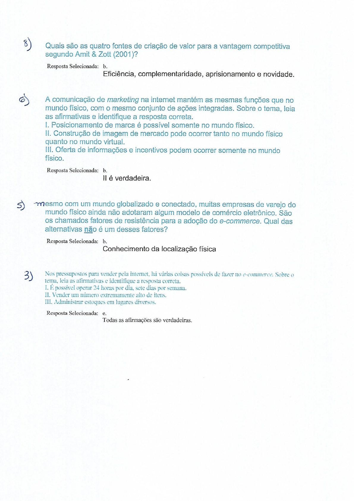 Resposta Estudos Disciplinares Lv - Estudos Disciplinares I