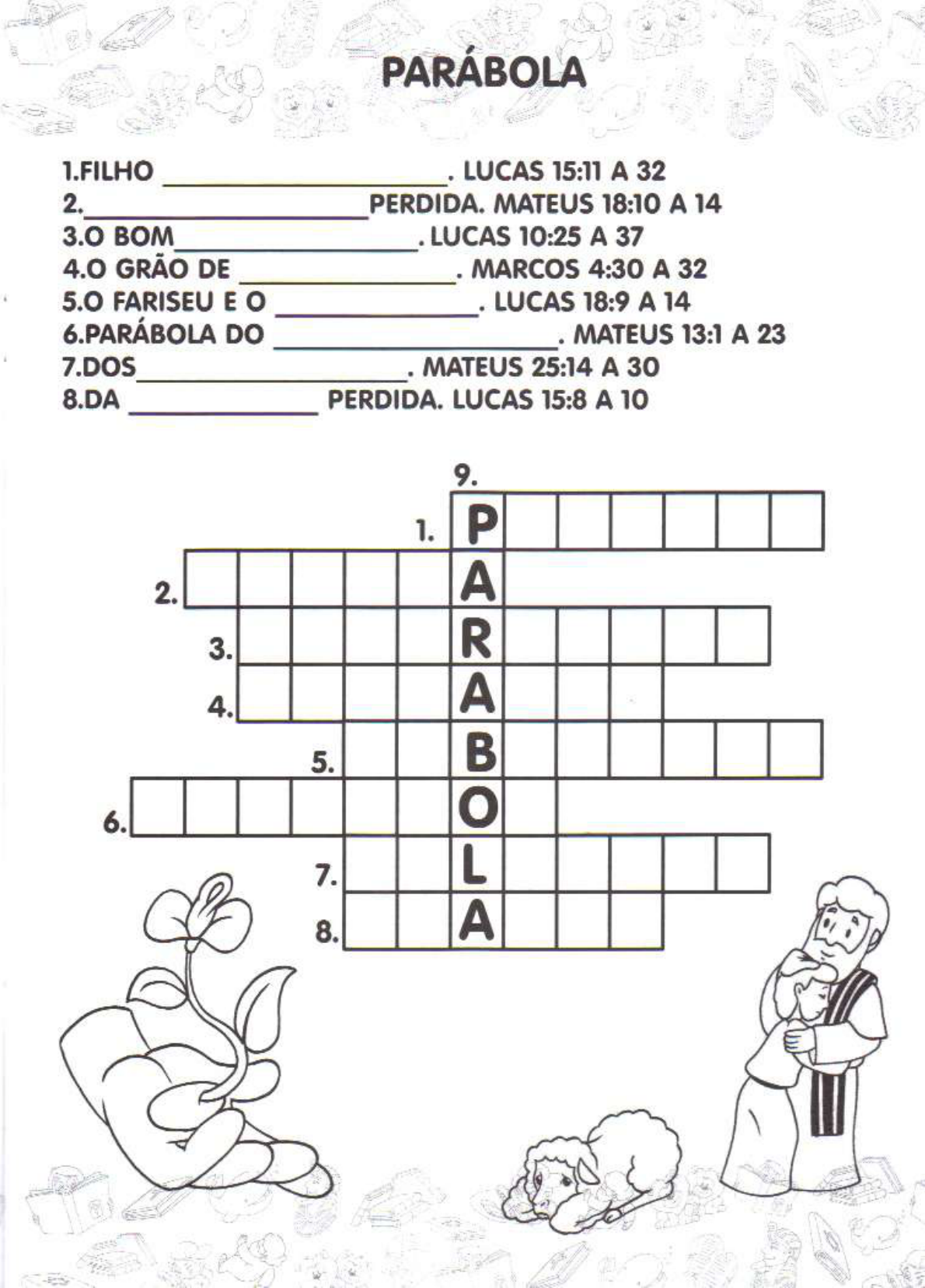 Palavras cruzadas BÍBLICAS - Didática