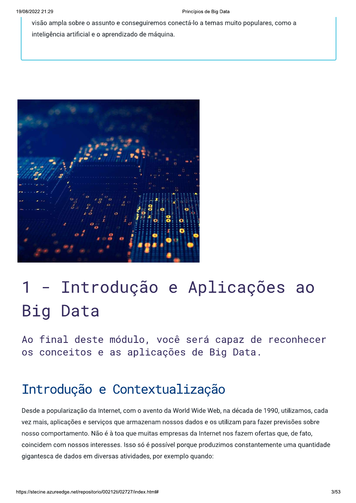 Aula 01 - principios de big data (Estácio - Tópicos de Big Data em ...