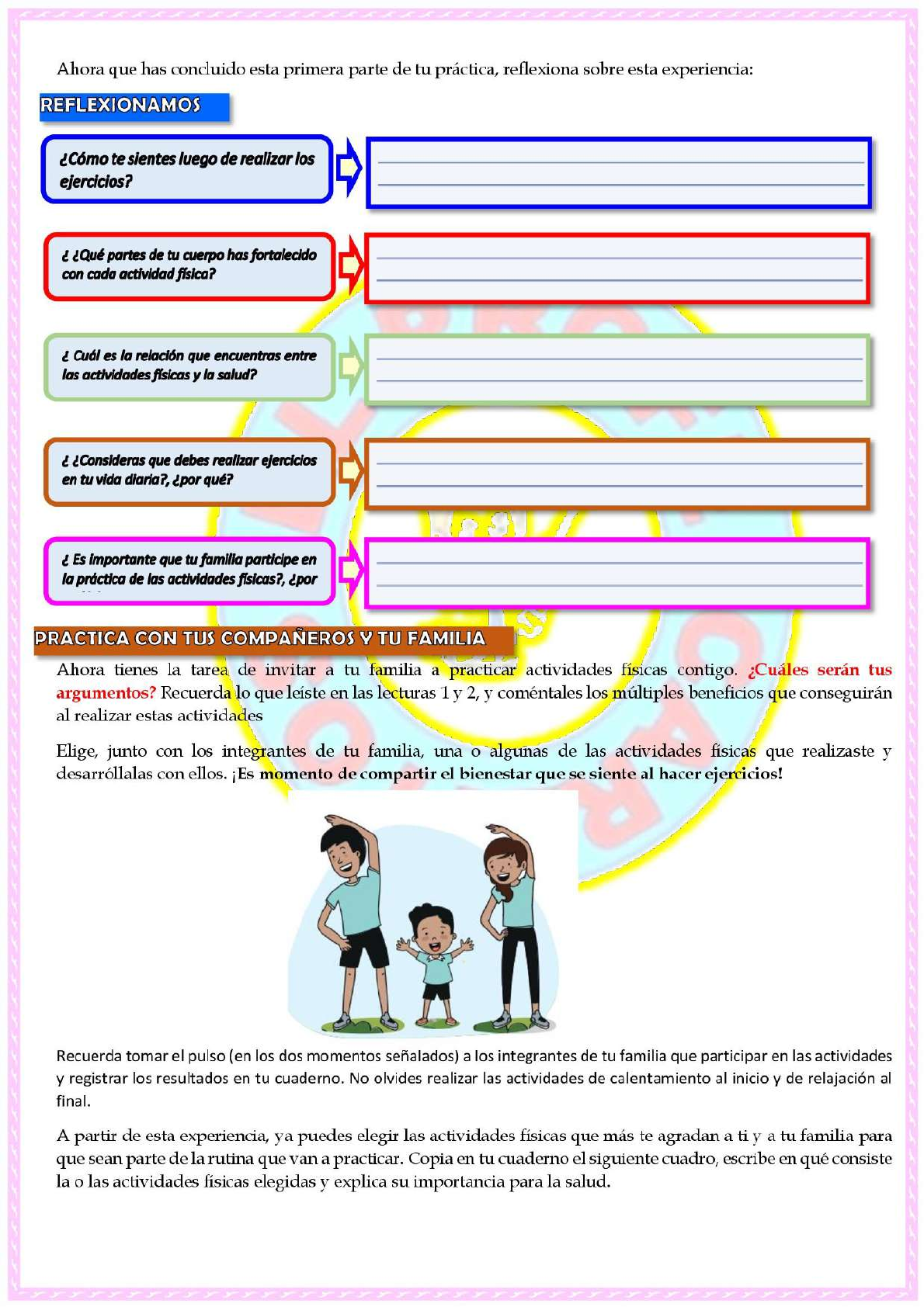 Ideas de ejercicio y actividad física