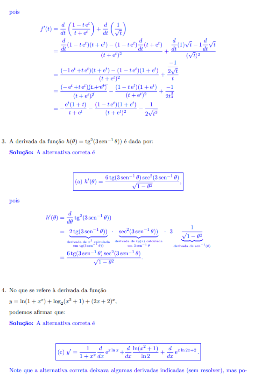 Resolução De Exercícios Sobre Derivadas Implícitas Função Limites E