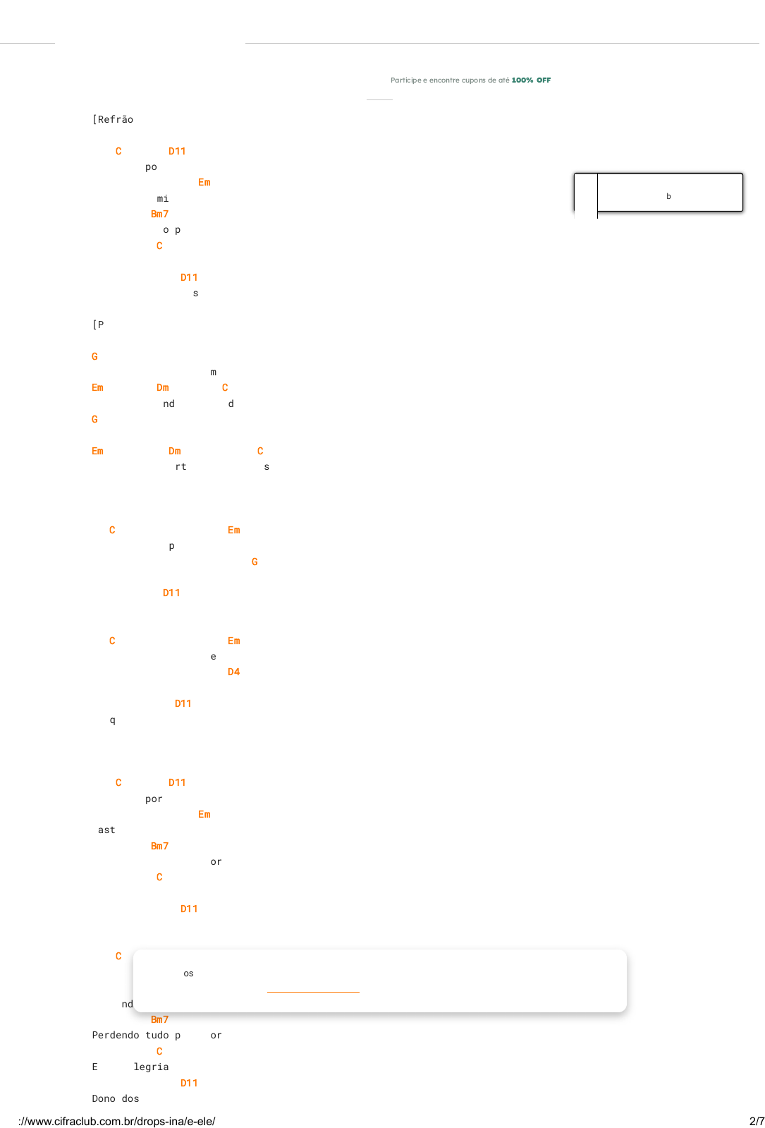 Grátis: É Ele - Drops INA - Cifra Club - Material Claro e Objetivo em PDF  para Estudo Rápido
